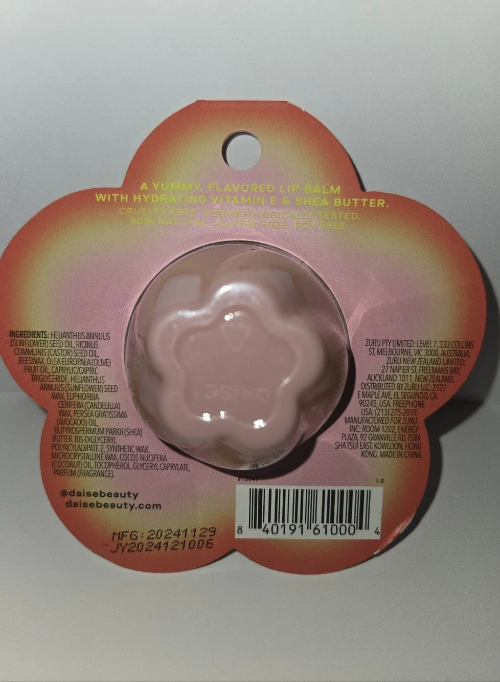 DAISE Juicy Pomegranate Hydrating Lip Balm - Pink